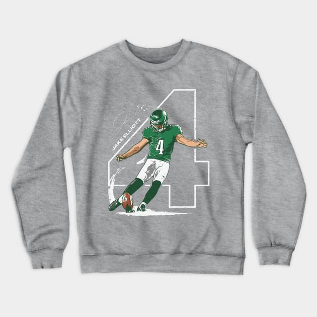 Jake Elliott Philadelphia Outline Crewneck Sweatshirt by Buya_Hamkac